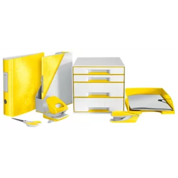 Leitz podávač na listy WOW, plast, žltá, A4, 242 x 330 x 60 mm, 255 mm, 70 mm