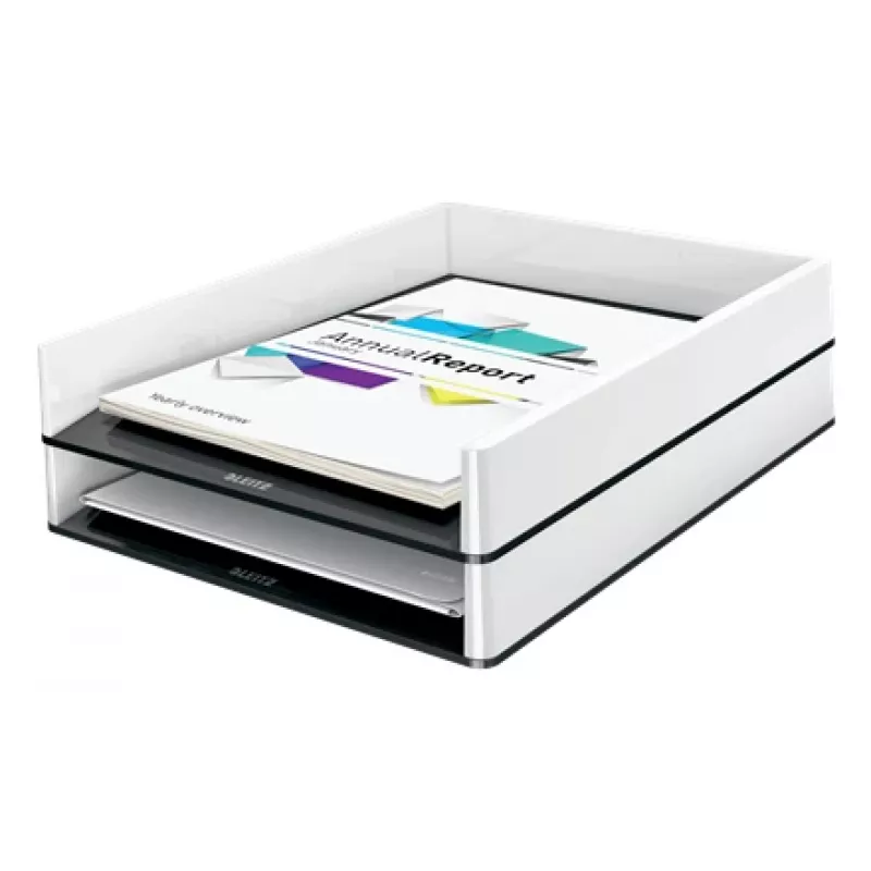 Leitz podávač na listy WOW Dual Colour, plast, čierna, biela, A4, A4, 267 mm, 336 mm