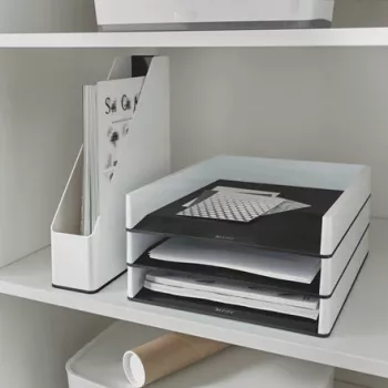 Leitz WOW Dual Colour archívny box na časopisy, A4, čierna/biela