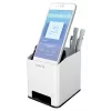 Leitz stojan na perá Sound Pen Holder WOW, čierny, biely, polystyrén, 90 mm, 101 mm, 100 mm, 140 g