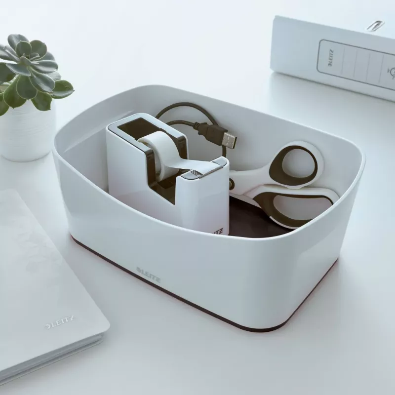 Leitz odvíjač lepiacej pásky WOW, 1,9 cm, 33 m, polystyrén (PS), čierna, biela, 51 mm, 126 mm