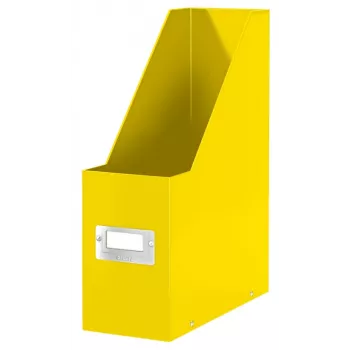 Leitz Click & Store WOW stojan na časopisy, žltý, kartón, 103 mm, 253 mm, 330 mm, 95 x 245 x 310 mm