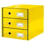 Leitz Click & Store WOW zásuvkový box (3 zásuvky), žltá, kartón, 2,21 kg, 1 kus