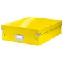 Leitz Click & Store WOW stredný organizér box, úložný box, žltá, obdĺžnikový, kartón, monochromatický, interiér
