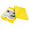Leitz Click & Store WOW stredný organizér box, úložný box, žltá, obdĺžnikový, kartón, monochromatický, interiér