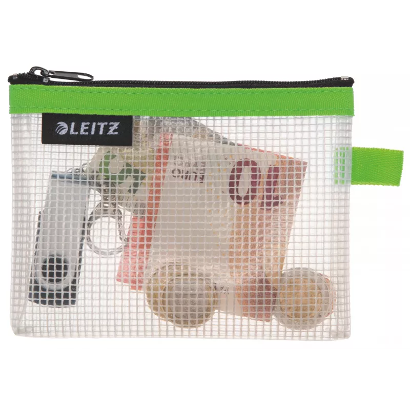 Leitz cestovná taška vodeodolná WOW Small, unisex, taška na doplnky, malá, zips, vodeodolná, zelená