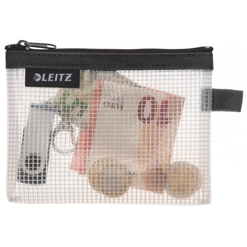 Leitz cestovná taška vodotesná WOW Small, unisex, taška na doplnky, malá, zips, vodotesná, čierna