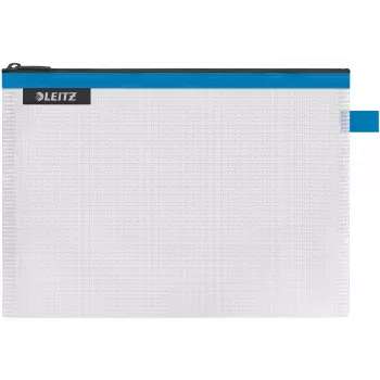 Leitz cestovná taška vodeodolná WOW Medium, unisex, taška na doplnky, stredná, zips, vodeodolná, modrá