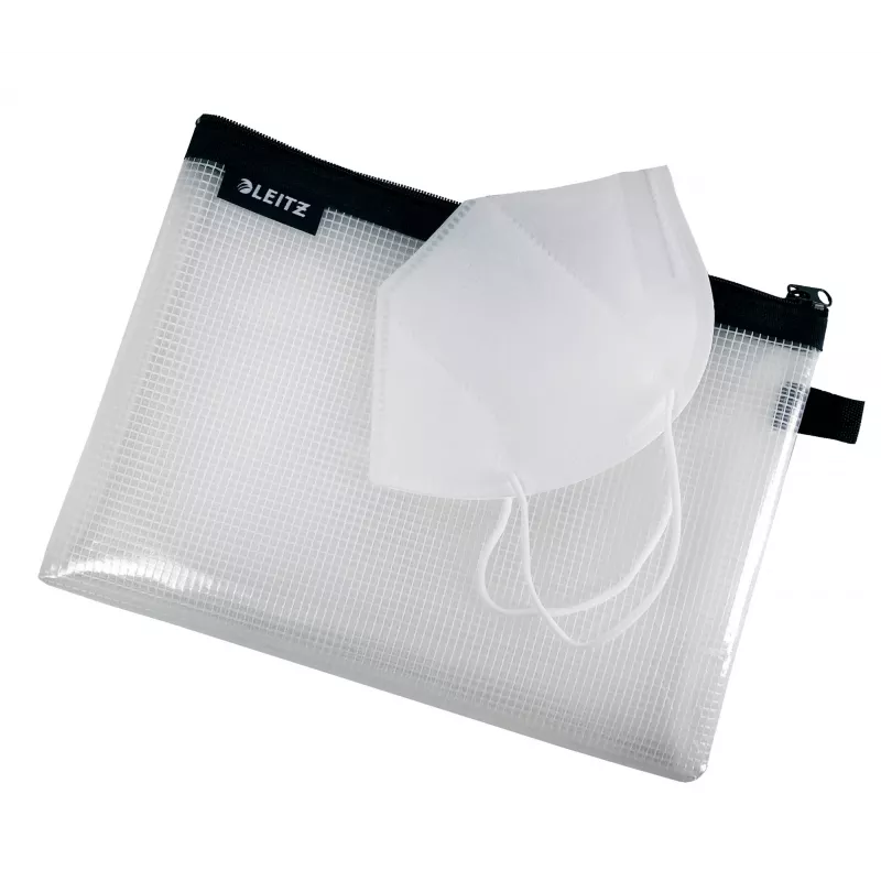 Leitz cestovná taška vodeodolná WOW Medium, unisex, taška na doplnky, stredná, zips, vodeodolná, čierna