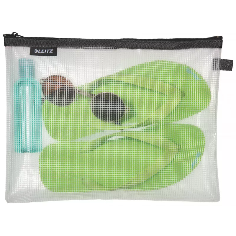 Leitz cestovná taška vodeodolná WOW Large, unisex, taška na doplnky, veľká, zips, vodeodolná, čierna
