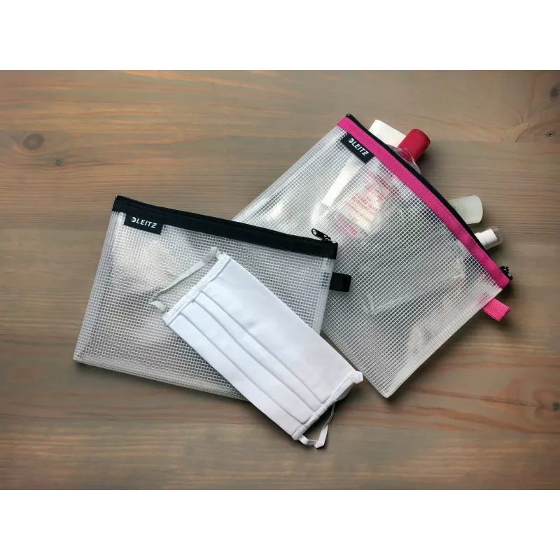 Leitz cestovná kozmetická taška vodeodolná WOW, unisex, kozmetická taška, One Size, zips, vodeodolná, modrá