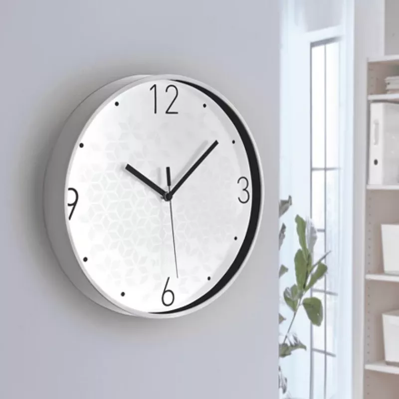 Leitz nástenné hodiny (tiché) WOW, okrúhle, biela, 290 mm, 43 mm, 290 mm, 550 g
