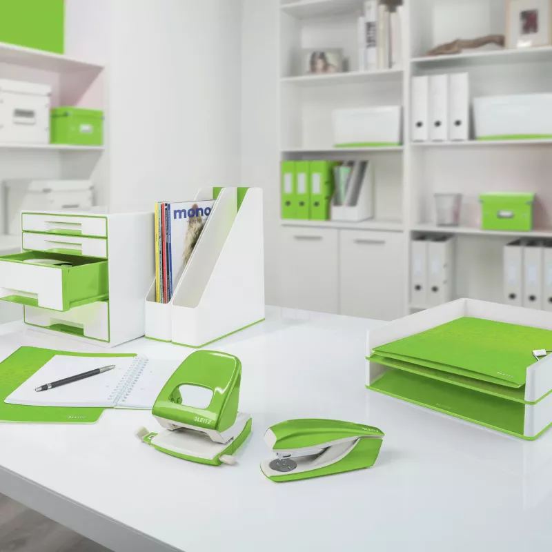 Leitz Hebelordner Active PP WOW A4/65 mm, A4, D-krúžok, ukladanie, Polyfoam, zelená, 350 listov