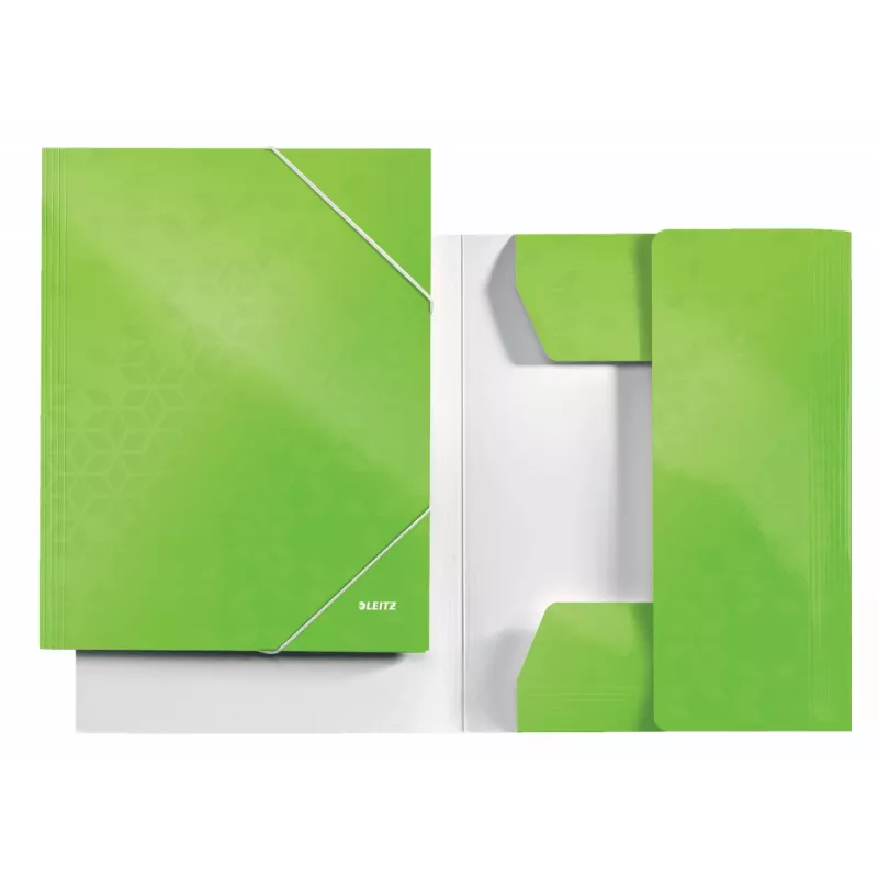 Leitz 3-Flap Folder WOW Card/POB A4, manilová mapa, A4, polypropylén (PP), zelená, 250 listov, 80 g/m²