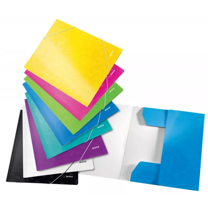 Leitz 3-Flap Folder WOW Card/POB A4, manilová mapa, A4, polypropylén (PP), zelená, 250 listov, 80 g/m²