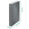 Leitz Ringbinder WOW Laminierter A4+ 2DR/25mm, A4+, D-krúžok, kartón, zelená, 250 listov, 80 g/m²