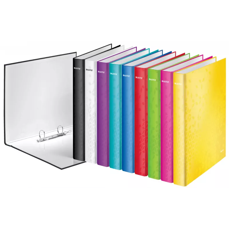 Leitz Ringbinder WOW Laminierter A4+ 2DR/25mm, A4+, D-krúžok, kartón, zelená, 250 listov, 80 g/m²