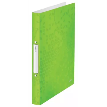 Leitz Ringbinder WOW PP A4 2RR/25mm, A4, okrúhly krúžok, polypropylén (PP), zelená, 190 listov, 80 g/m²