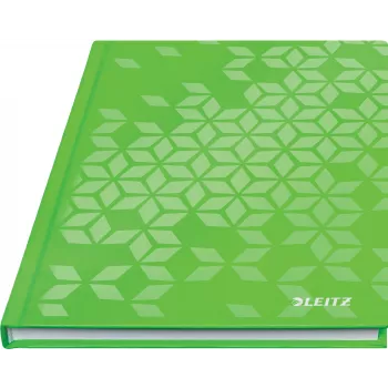 Leitz WOW zápisník A5 karierovaný s pevnou väzbou, vzor, zelená, A5, 80 listov, 80 g/m², karierovaný