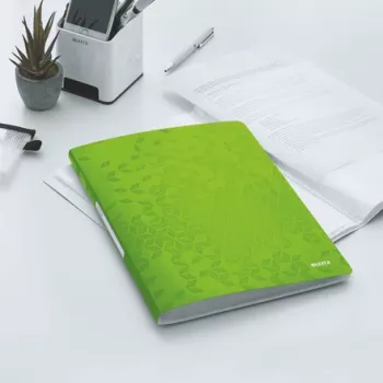 Leitz Display-Buch WOW PP 40 Hüllen, zelená, polypropylén (PP), 40 obalov, 40 listov, na výšku, A4