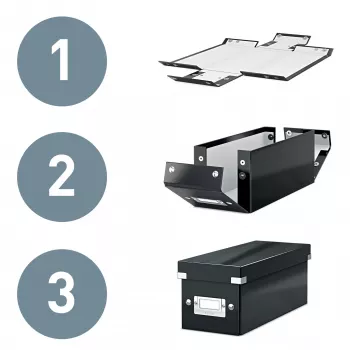 Leitz Click & Store WOW große Aufbewahrungsbox, zelená, kartón, 369 mm, 482 mm, 200 mm