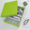 Leitz Click & Store WOW Medium Organiser Box, úložná krabica, zelená, obdĺžniková, kartón, jednofarebná, interiér