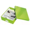 Leitz Click & Store WOW Medium Organiser Box, úložná krabica, zelená, obdĺžniková, kartón, jednofarebná, interiér