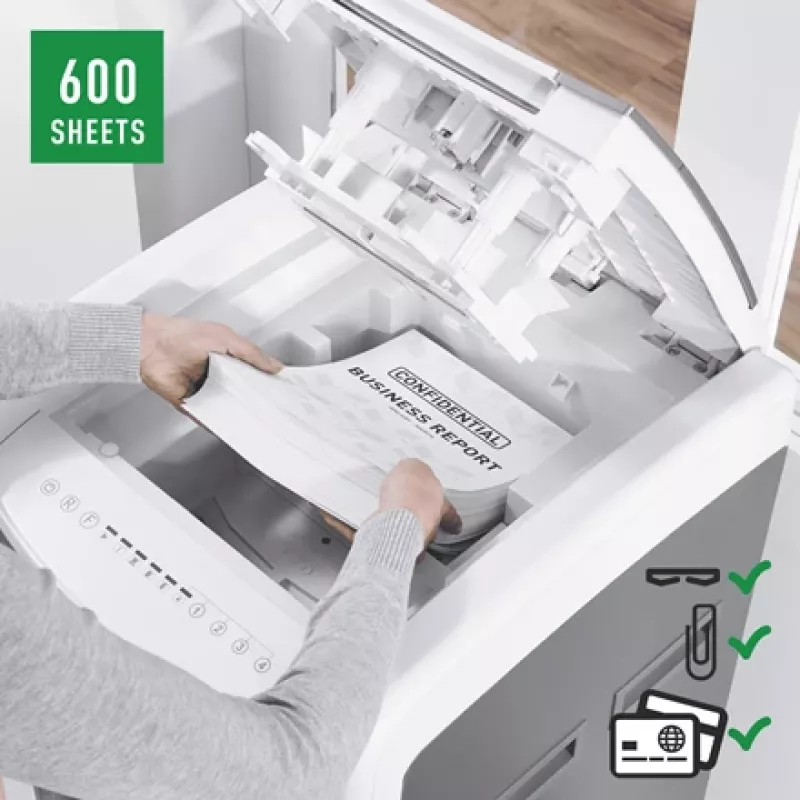 Leitz IQ Autofeed Office Pro 600 automatická skartovačka P4