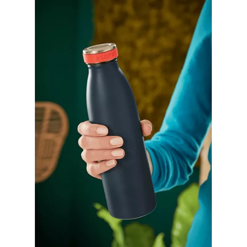 Leitz Cosy izolačná fľaša 500 ml, čierna, nerezová oceľ, 68 mm, 68 mm, 235 mm, 280 g