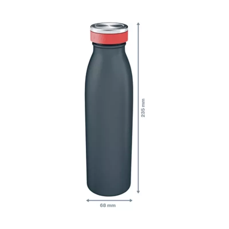 Leitz Cosy izolačná fľaša 500 ml, čierna, nerezová oceľ, 68 mm, 68 mm, 235 mm, 280 g