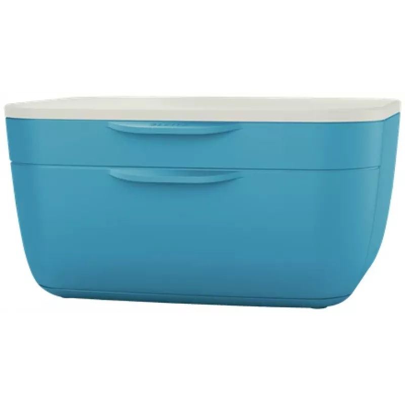 Leitz Cosy skriňa so zásuvkami, 2 zásuvky, polystyrén (PS), modrá, biela, 1 kus, 251 mm, 143 mm