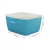Leitz Cosy skriňa so zásuvkami, 2 zásuvky, polystyrén (PS), modrá, biela, 1 kus, 251 mm, 143 mm