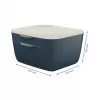 Leitz Cosy zásuvkový box 53570089, 2 zásuvky, sivá/svetlosivá, A4