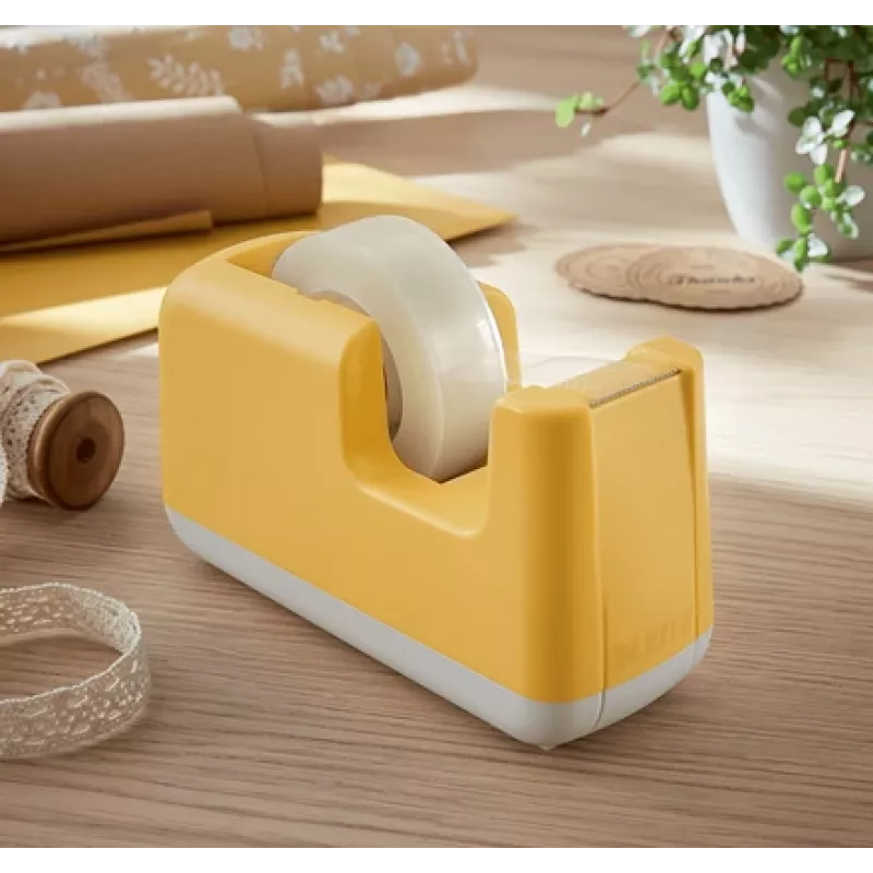 Leitz Cosy Tischabroller, 1,9 cm, 33 m, akrylonitril-butadién-styrén (ABS), žltá, 75 mm, 56 mm
