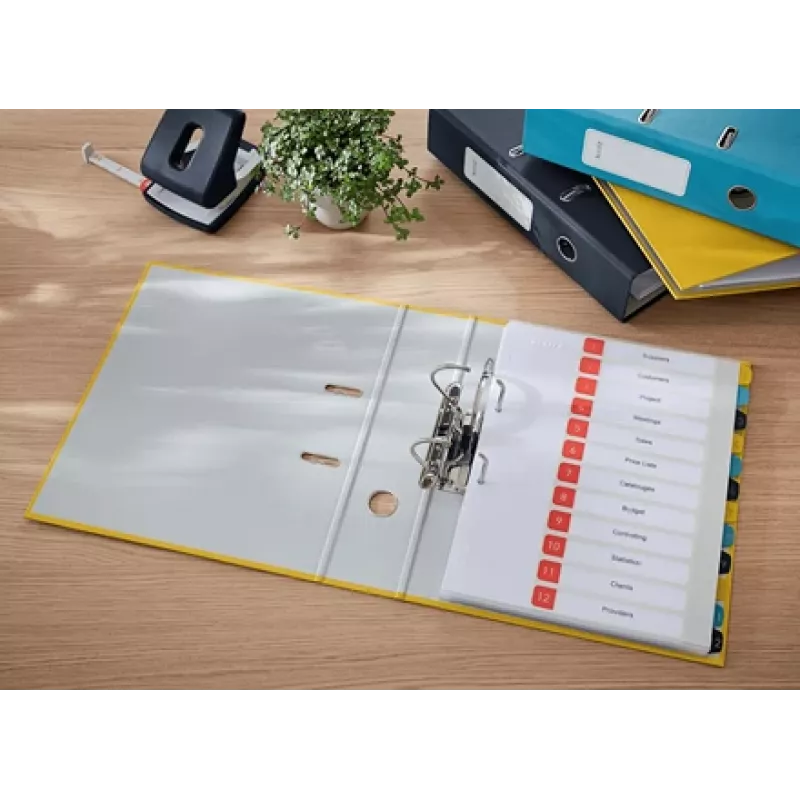Leitz 180° Cosy Hebelordner Soft Touch 80 mm, A4, kartón, žltá, textúrovaný povrch, 600 listov, 80 g/m²