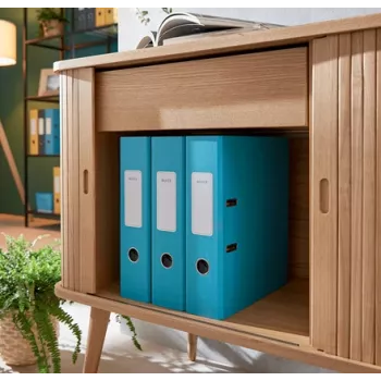 Leitz 180° Cosy Hebelordner Soft Touch 80mm, A4, kartón, modrá, štruktúrovaný povrch, 600 listov, 80 g/m²