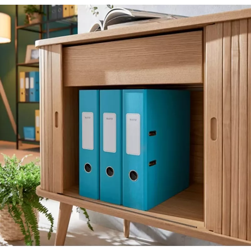 Leitz 180° Cosy Hebelordner Soft Touch 80mm, A4, kartón, modrá, štruktúrovaný povrch, 600 listov, 80 g/m²