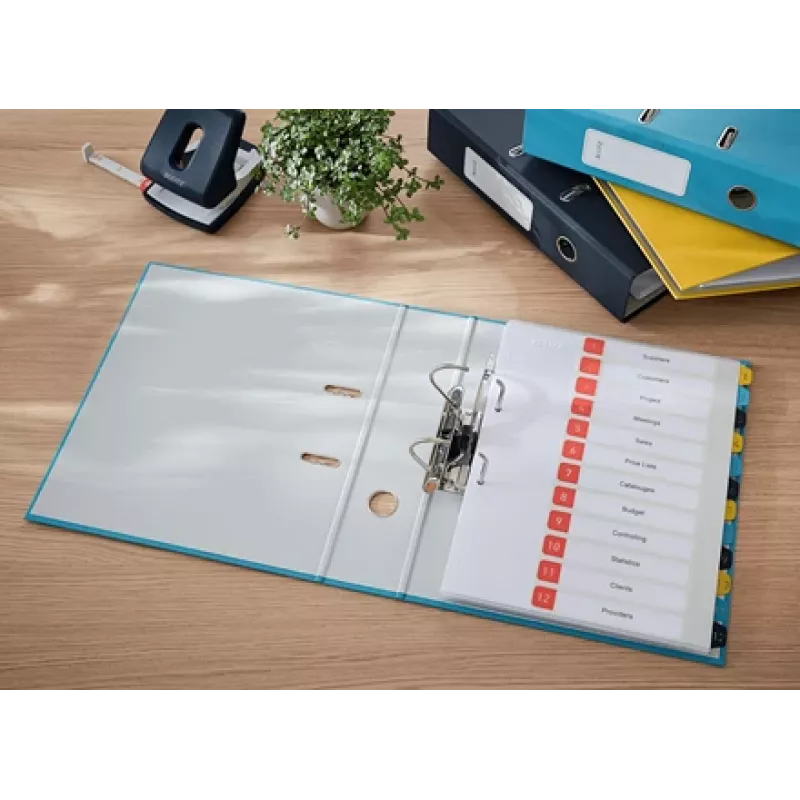 Leitz 180° Cosy Hebelordner Soft Touch 80mm, A4, kartón, modrá, štruktúrovaný povrch, 600 listov, 80 g/m²