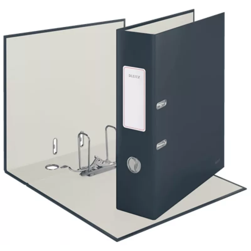 Leitz 180° Cosy Hebelordner Soft Touch 80 mm, A4, kartón, čierna, štruktúrovaný povrch, 600 listov, 80 g/m²