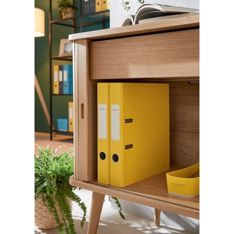 Leitz 180° Cosy Soft Touch zakladač 50 mm, A4, kartón, žltá, štruktúrovaný povrch, 350 listov, 80 g/m²