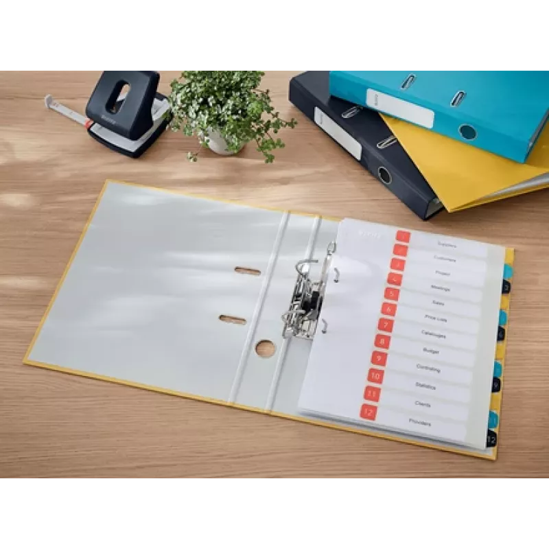 Leitz 180° Cosy Soft Touch zakladač 50 mm, A4, kartón, žltá, štruktúrovaný povrch, 350 listov, 80 g/m²
