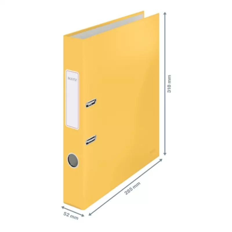 Leitz 180° Cosy Soft Touch zakladač 50 mm, A4, kartón, žltá, štruktúrovaný povrch, 350 listov, 80 g/m²
