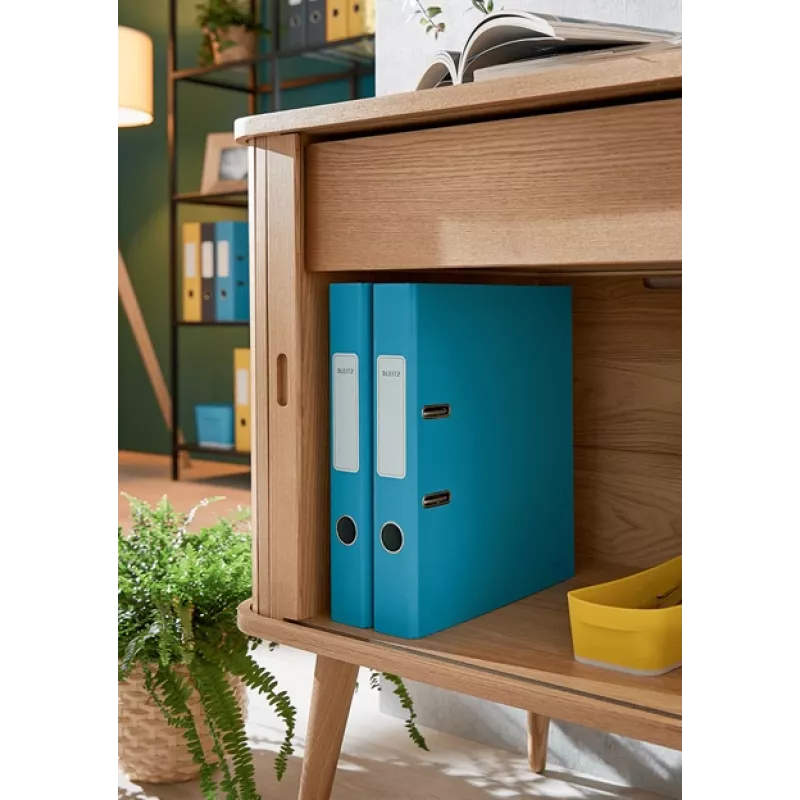 Leitz 180° Cosy pákový zakladač Soft Touch 50 mm, A4, kartón, modrá, štruktúrovaný povrch, 350 listov, 80 g/m²