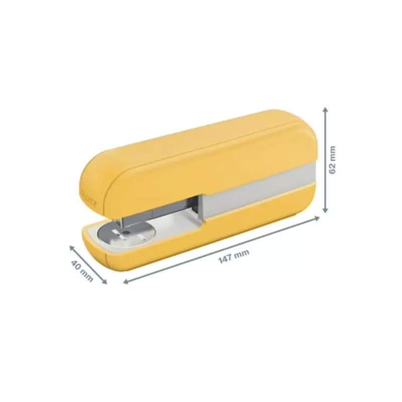 Leitz Cosy zošívačka 30 listov, 30 listov, žltá, štandardné zošitie, 24/6, kov, plast, 80 g/m²