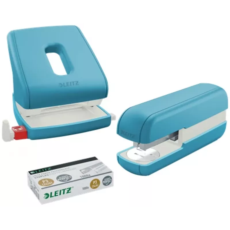 Leitz Cosy zošívačka 30 listov, 30 listov, modrá, štandardné zošitie, 26/6, kov, plast, 80 g/m²