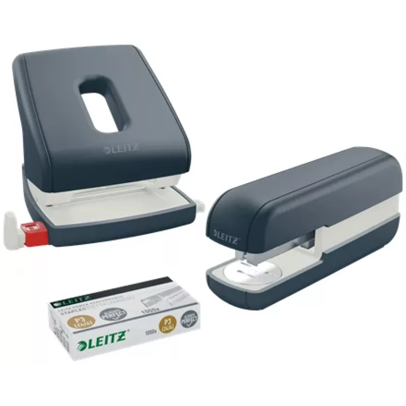 Leitz Cosy zošívačka 30 listov, 30 listov, čierna, štandardné zošitie, 24/6, kov, plast, 80 g/m²