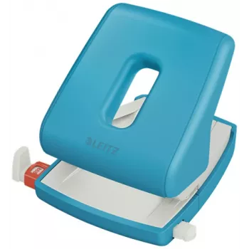 Leitz Cosy dierovačka 2-dierkovacia 30 listov, 30 listov, modrá, plast, 8 cm, 5,5 mm, A4