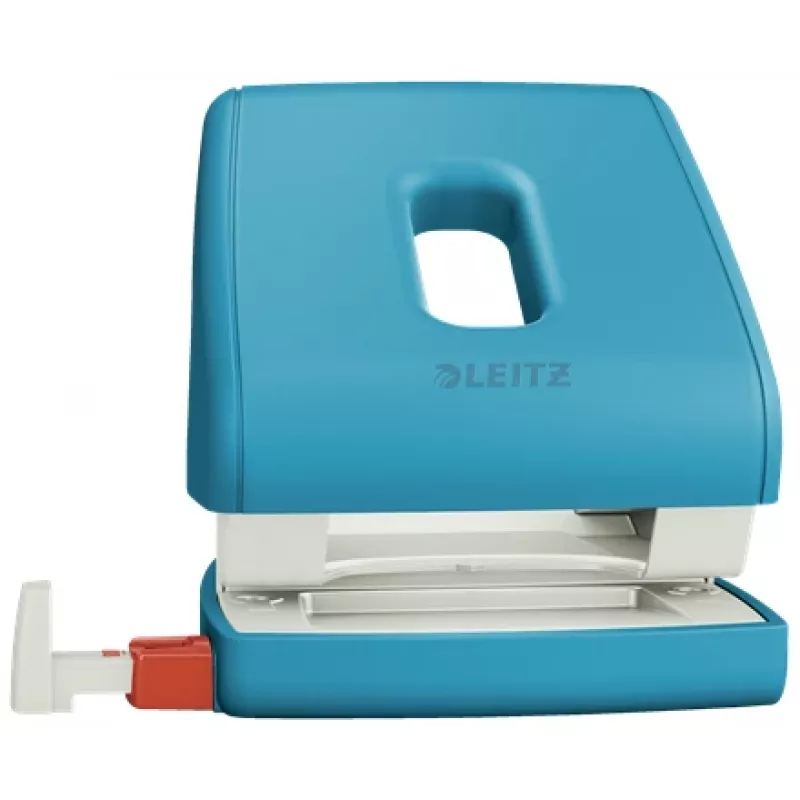 Leitz Cosy dierovačka 2-dierkovacia 30 listov, 30 listov, modrá, plast, 8 cm, 5,5 mm, A4