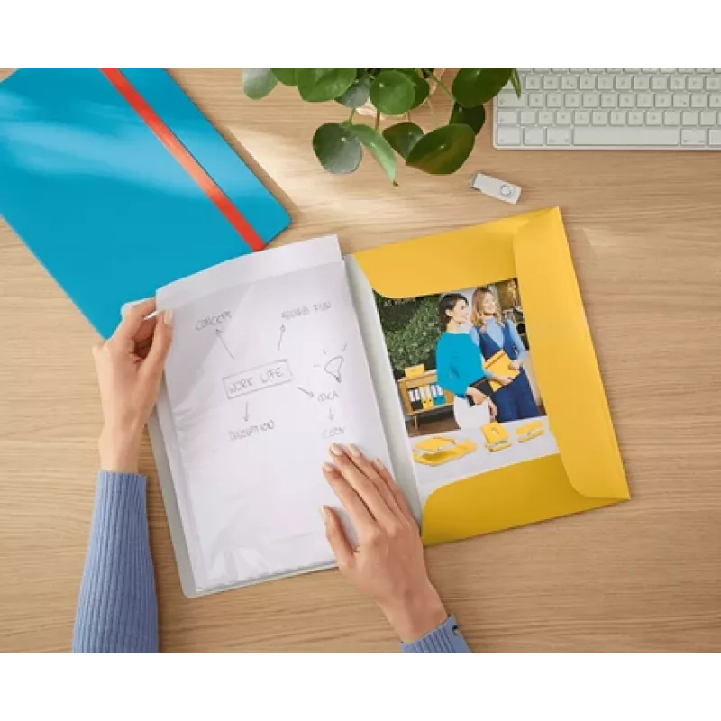 Leitz Cosy Mobile Display Book Plus, žltá, polypropylén (PP), 20 obalov, na výšku, A4, 231 mm