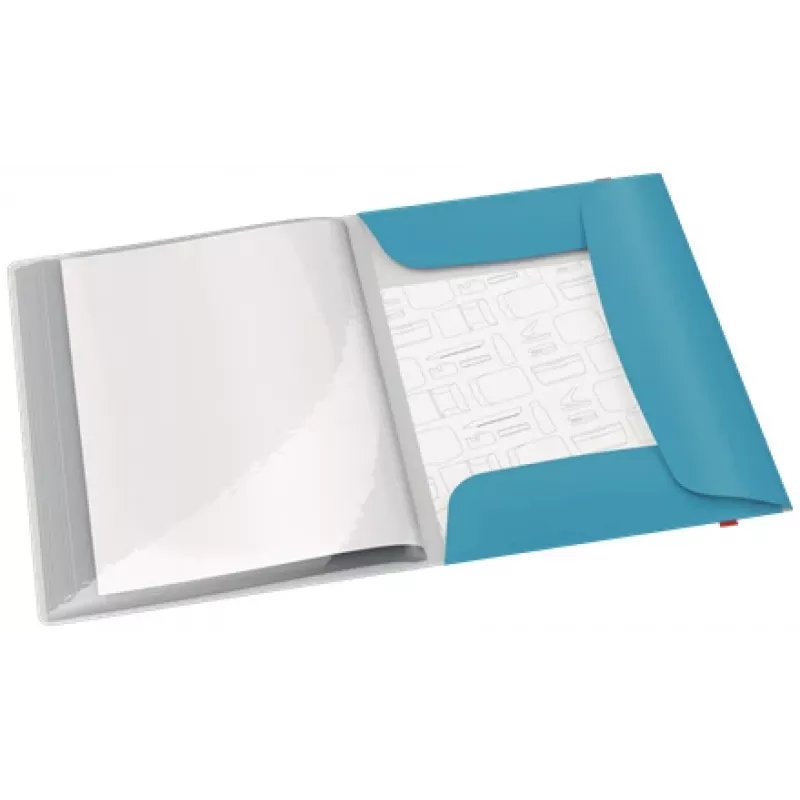 Leitz Cosy Mobile Display Book Plus, modrá, polypropylén (PP), 20 obalov, na výšku, A4, 231 mm